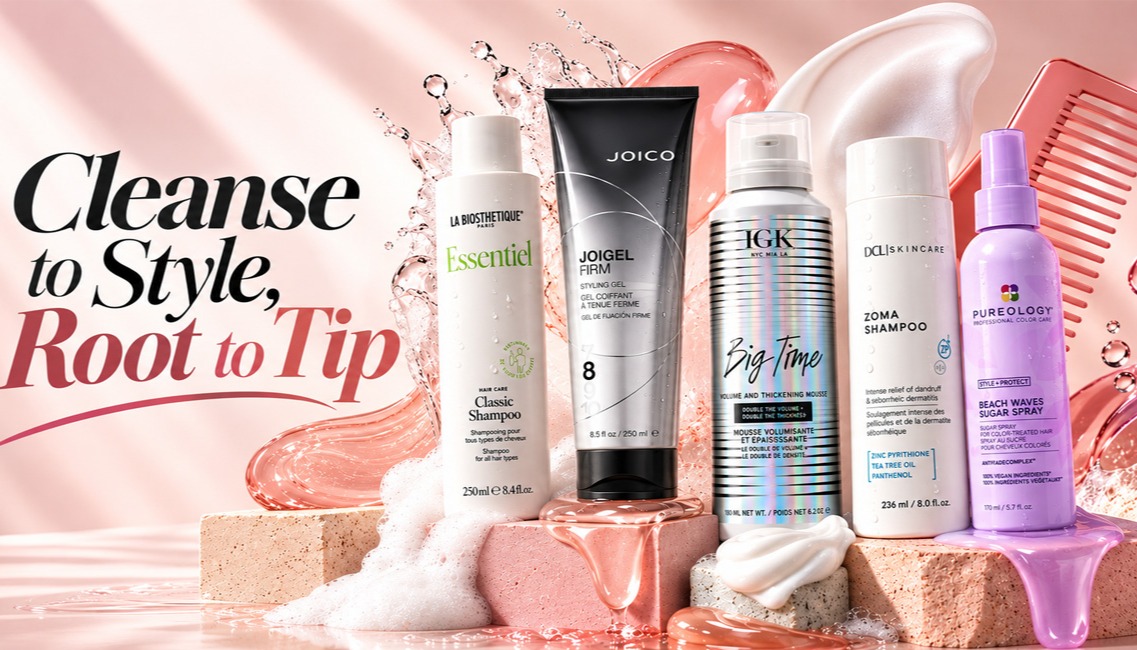 Cleanse to Style Root to Tip