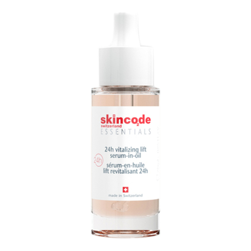 Skincode 24h Vitalizing Lift Serum-In-Oil on white background
