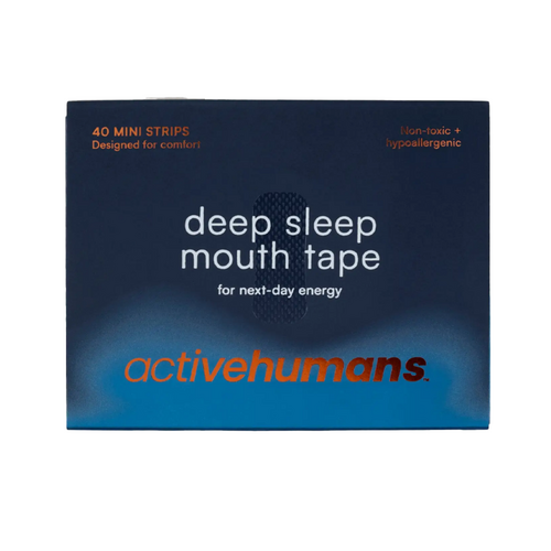 Active Humans Deep Sleep Mouth Tape 40 Mini Strips on white background