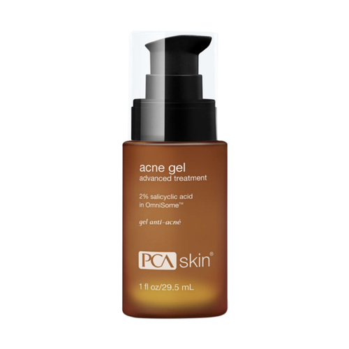 PCA Skin Acne Gel with OmniSome on white background