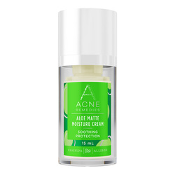 Acne Remedies Aloe Matte Moisture Cream on white background