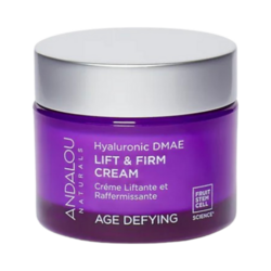 Age Defying Hyaluronic DMAE Lift and Firm Cream on white background