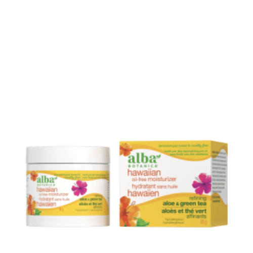Alba Botanica Aloe and Green Tea Moisturizer on white background