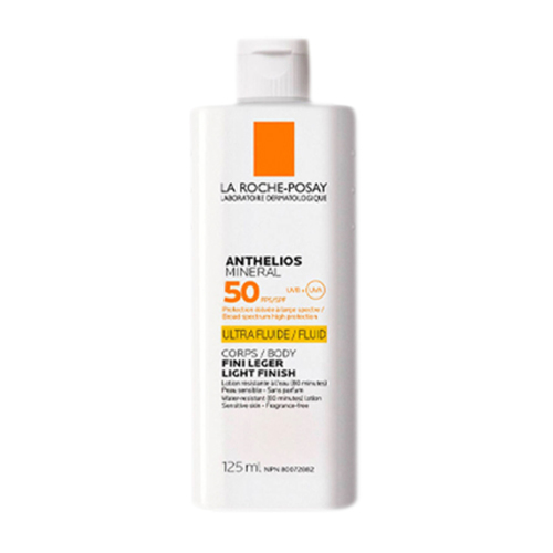 La Roche Posay Anthelios Mineral Ultra-Fluid Body Lotion SPF 50 on white background