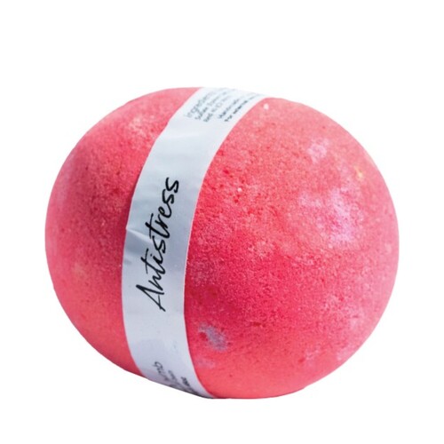 Happy Hippo Antistress Bath Bomb on white background