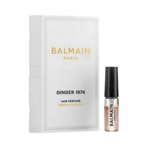 Naturally Yours BALMAIN Paris Hair Couture Ginger 1974 Hair Perfume on white background