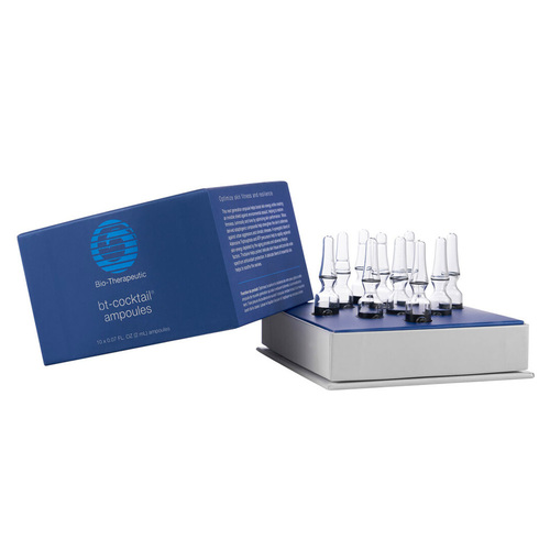 Bio-Therapeutic BT-Cocktail Ampoules on white background