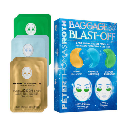 Peter Thomas Roth Baggage Blast-Off 6-Pair Hydra-Gel Eye Patch Kit on white background