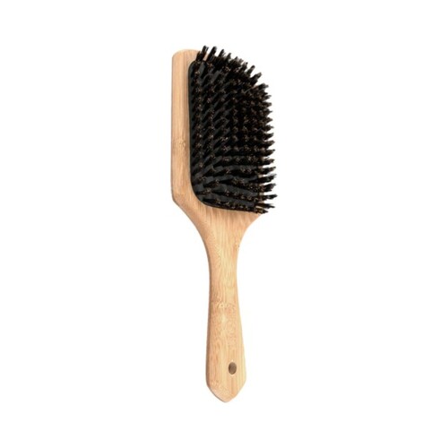 Surface Bamboo Boar Bristle Paddle Brush, 1 piece Surface Bamboo Boar Bristle Paddle Brush on white background
