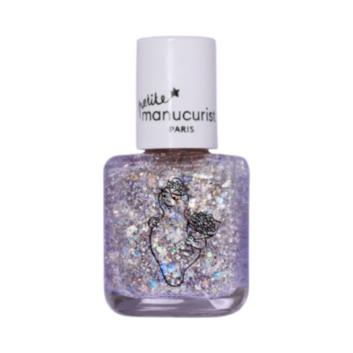 Manucurist Barbapapa Collection Barbamama - Glittery silver on white background