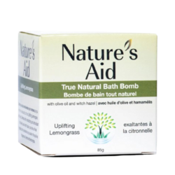Bath Bomb - Uplifting Lemongrass on white background