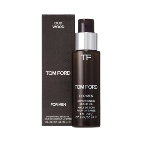 Tom Ford Beard Oil - Oud Wood on white background