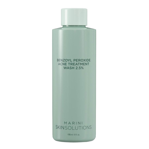 Marini Skin Solutions Benzoyl Peroxide Acne Treatment Wash 2.5%, 178ml/6 fl oz Marini Skin Solutions Benzoyl Peroxide Acne Treatment Wash 2.5% on white background