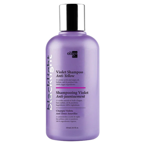 Oligo Professionel Blacklight Anti-Yellow Violet Shampoo on white background