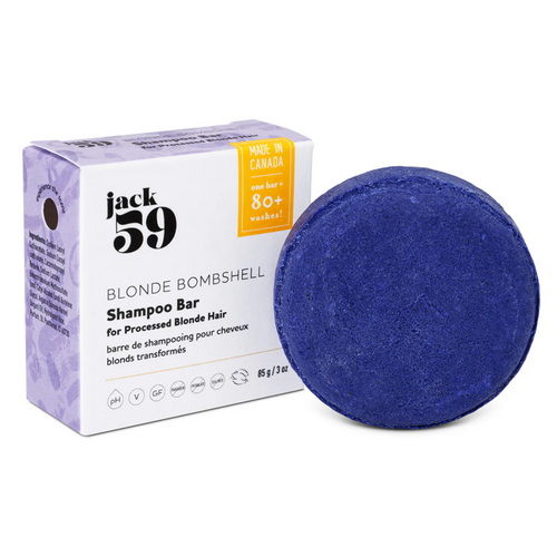 jack 59 Blonde Bombshell Shampoo Bar on white background