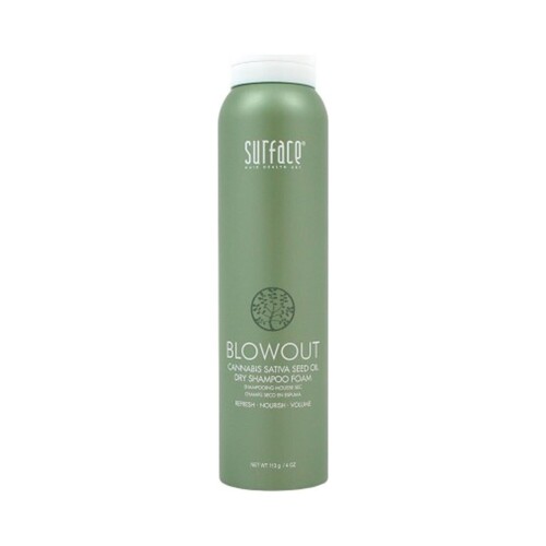 Surface Blowout Dry Shampoo Foam on white background