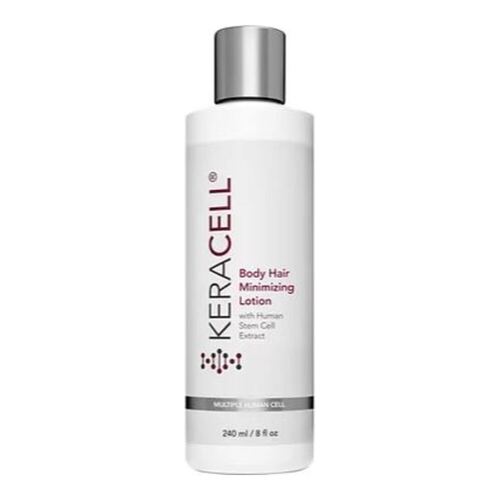 Keracell Body Hair Minimizing Lotion with MHCsc Technology on white background