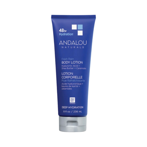 Andalou Naturals Deep Hydration Fresh Rain Body Lotion on white background