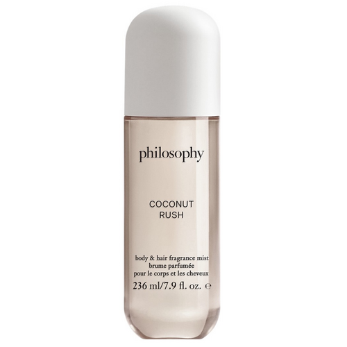 Philosophy Body and Hair Fragrance Mist - Coconut Rush, 236ml/7.9 fl oz Philosophy Body and Hair Fragrance Mist - Coconut Rush on white background