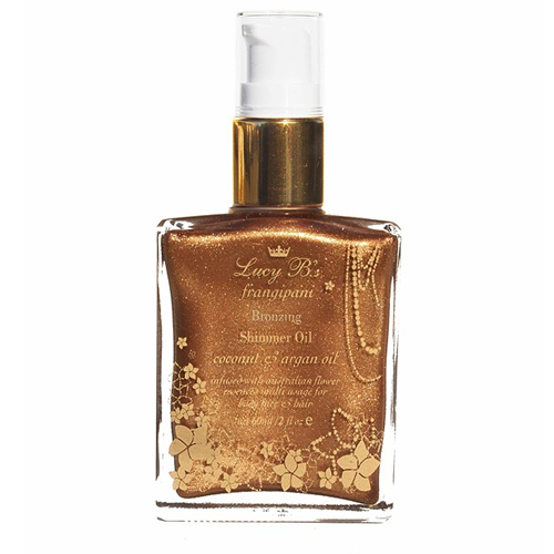 Lucy B Bronzer Shimmer Oil on white background