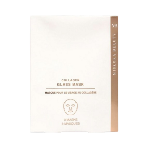 Miskoka Beauty Collagen Glass Masks on white background