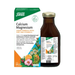 Calcium-Magnesium on white background