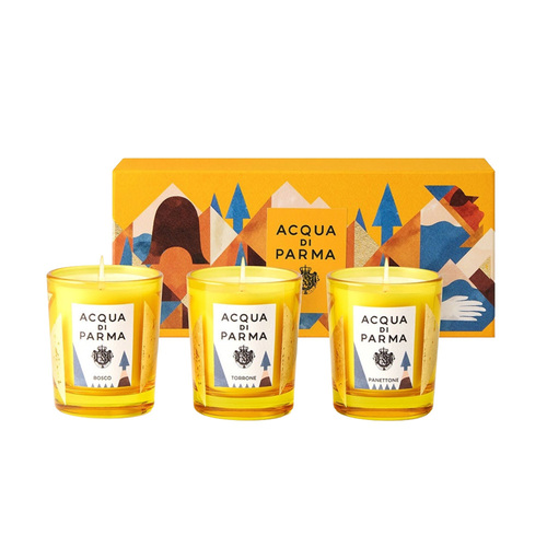 Acqua Di Parma Candle Gift Set Trio on white background