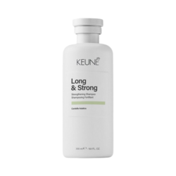 Care Long and Strong Strengthening Shampoo on white background