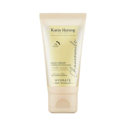 Chamomile Face Cream Oxygen 1% on white background