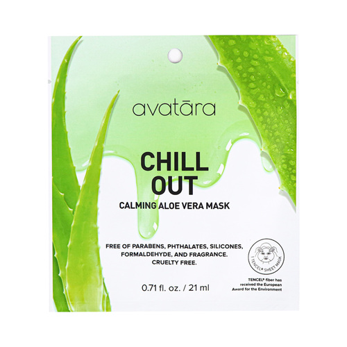 Avatara Chill Out Calming Aloe Vera Face Mask on white background