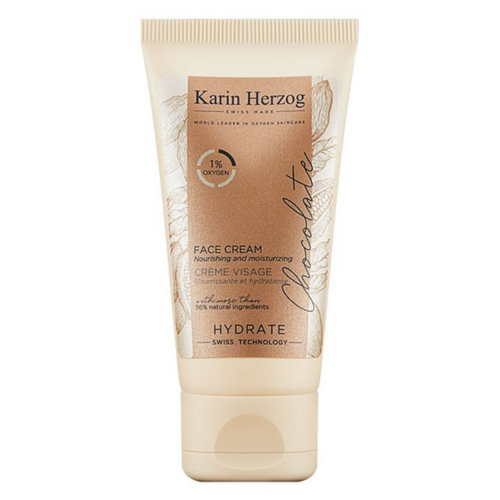 Karin Herzog Chocolate Face Cream Oxygen 1% on white background