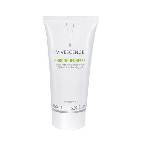 Vivescence Chrono Jeunesse Triple-Action Cleansing Gel on white background