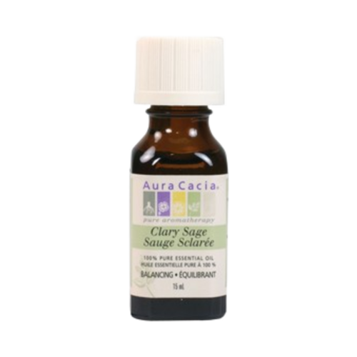 Aura Cacia Clary Sage on white background