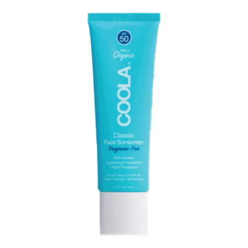 Coola Classic Face Organic Sunscreen Lotion SPF 50 - Fragrance Free on white background