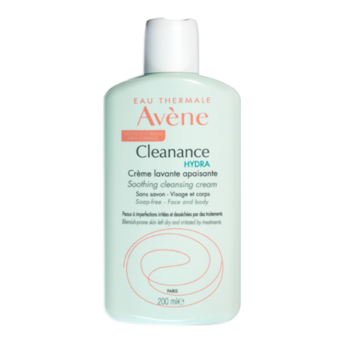 Avene Cleanance Hydra Soothing Cleansing Cream on white background