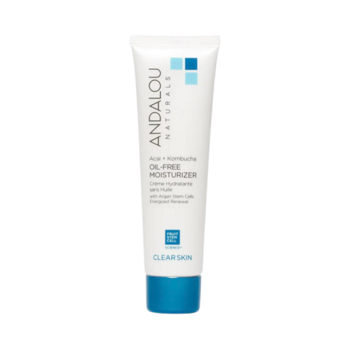 Andalou Naturals Clear Skin Acai + Kombucha Oil-Free Moisturizer on white background