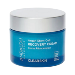 Clear Skin Argan Stem Cell Recovery Cream on white background