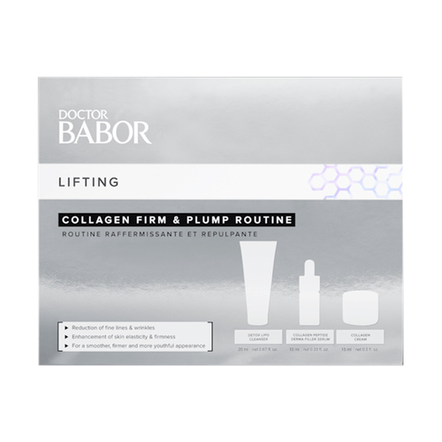 Babor Collagen Firm and Plump Routine Set on white background