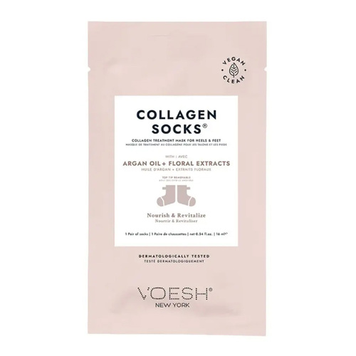 Voesh Collagen Socks (1 Pair), 1 set Voesh Collagen Socks (1 Pair) on white background