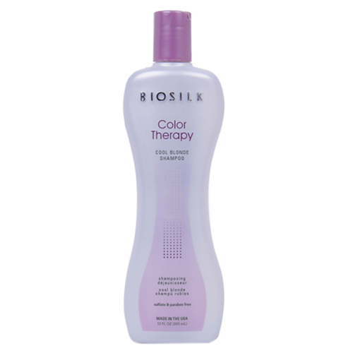 Biosilk  Color Therapy Cool Blonde Shampoo on white background