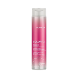 Colorful Anti-Fade Shampoo on white background