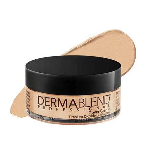 Dermablend Cover Creme Full Coverage Cream Foundation - 35C Medium Beige, 28g/1 oz Dermablend Cover Creme Full Coverage Cream Foundation - 0C Pale Ivory on white background