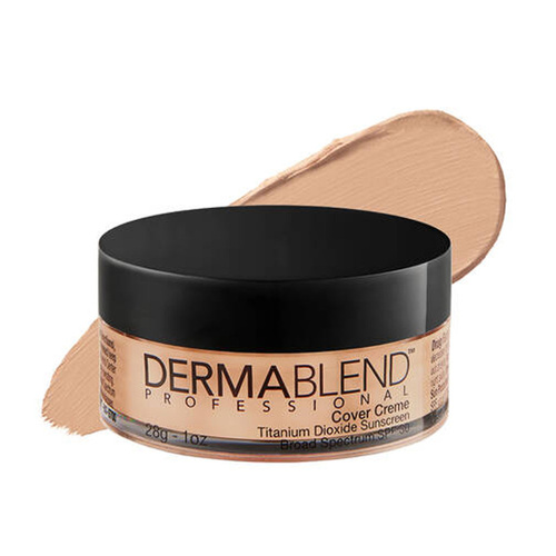 Dermablend Cover Creme Full Coverage Cream Foundation - 35C Medium Beige, 28g/1 oz Dermablend Cover Creme Full Coverage Cream Foundation - 0C Pale Ivory on white background