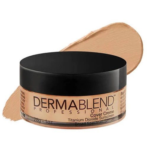 Dermablend Cover Creme Full Coverage Cream Foundation - 35C Medium Beige, 28g/1 oz Dermablend Cover Creme Full Coverage Cream Foundation - 0C Pale Ivory on white background
