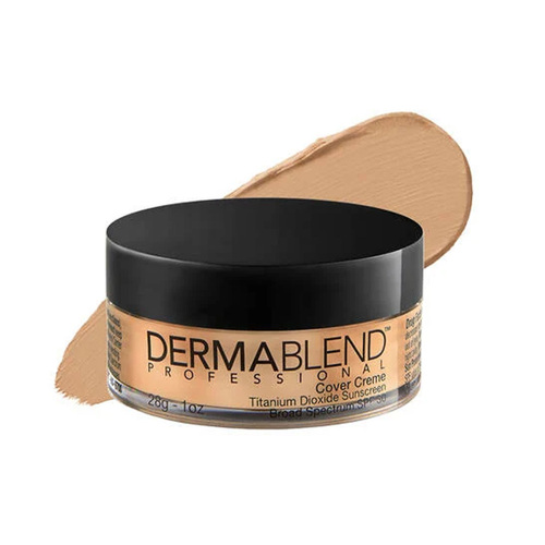 Dermablend Cover Creme Full Coverage Cream Foundation - 35C Medium Beige, 28g/1 oz Dermablend Cover Creme Full Coverage Cream Foundation - 0C Pale Ivory on white background