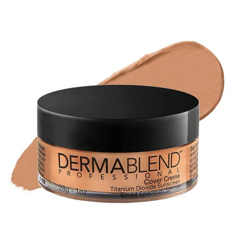 Dermablend Cover Creme Full Coverage Cream Foundation - 35C Medium Beige, 28g/1 oz Dermablend Cover Creme Full Coverage Cream Foundation - 0C Pale Ivory on white background