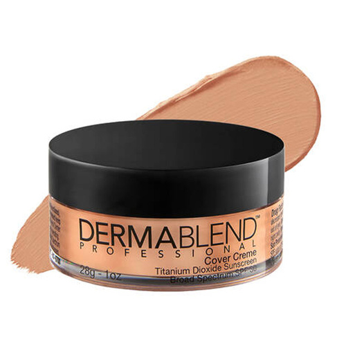 Dermablend Cover Creme Full Coverage Cream Foundation - 35C Medium Beige, 28g/1 oz Dermablend Cover Creme Full Coverage Cream Foundation - 0C Pale Ivory on white background