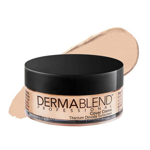 Dermablend Cover Creme Full Coverage Cream Foundation - 35C Medium Beige, 28g/1 oz Dermablend Cover Creme Full Coverage Cream Foundation - 0C Pale Ivory on white background