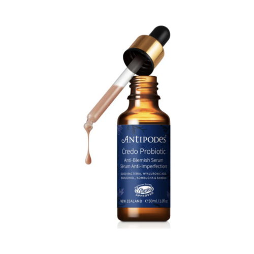 Antipodes Credo Probiotic Anti-Blemish Serum on white background