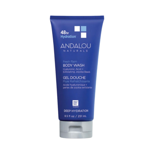 Andalou Naturals Deep Hydration Fresh Rain Body Wash on white background